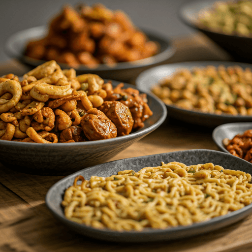 Delicious Nigerian food spread at a festival in Victoria Island